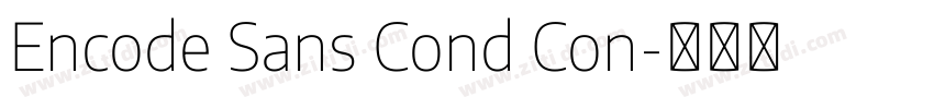 Encode Sans Cond Con字体转换